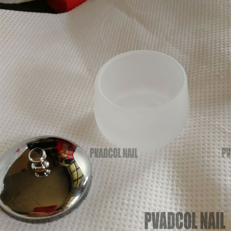 Glas Kristall Dappen Gericht Tasse Flüssig Pulver Container Halfter Kristall Tasse Acryl Nagel Kunst werkzeuge