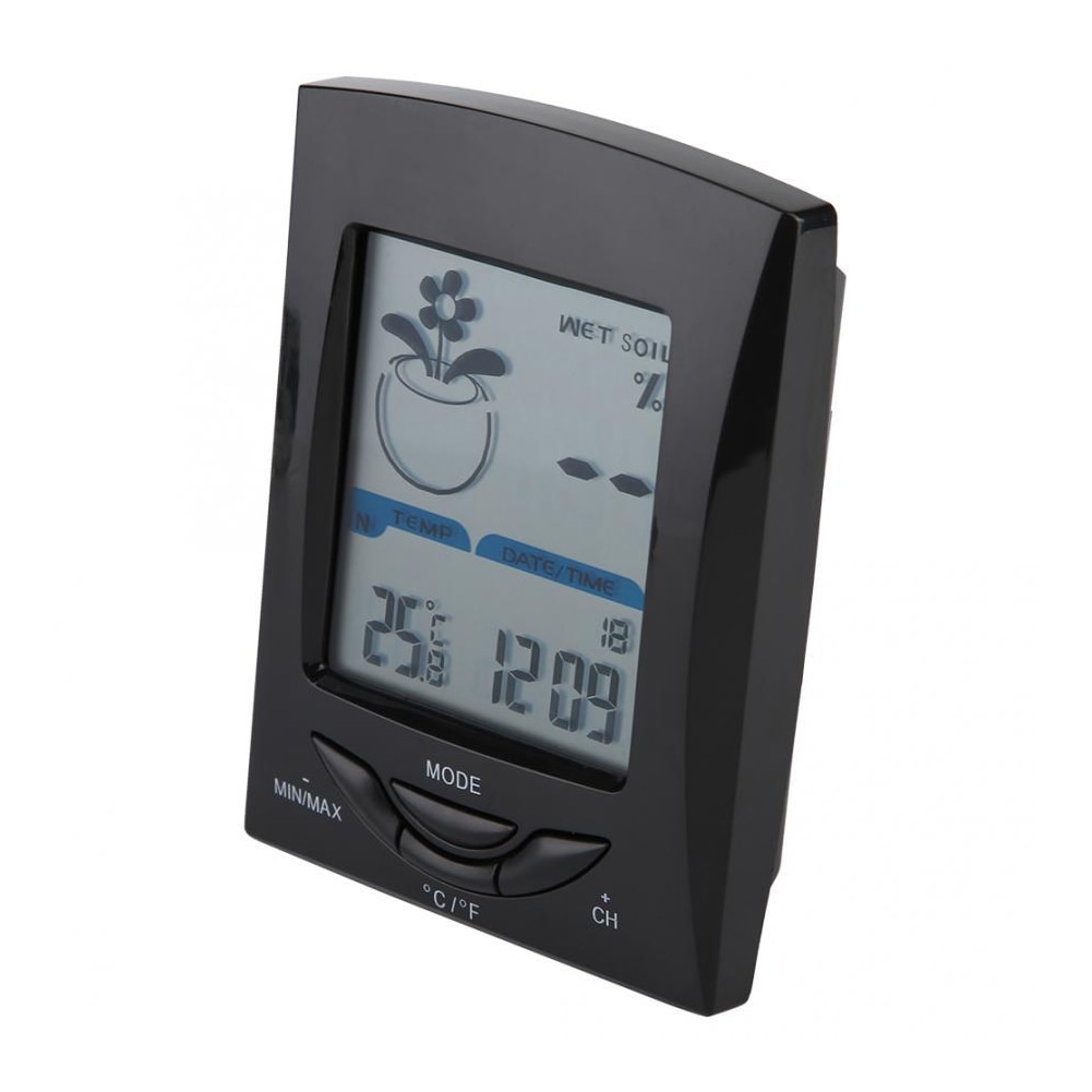 Garden Accurate Temperature Clock Soil Moisture Tester With Wireless Sensor Plant LCD Display Humidity Meter Indoor Outdoor Tool