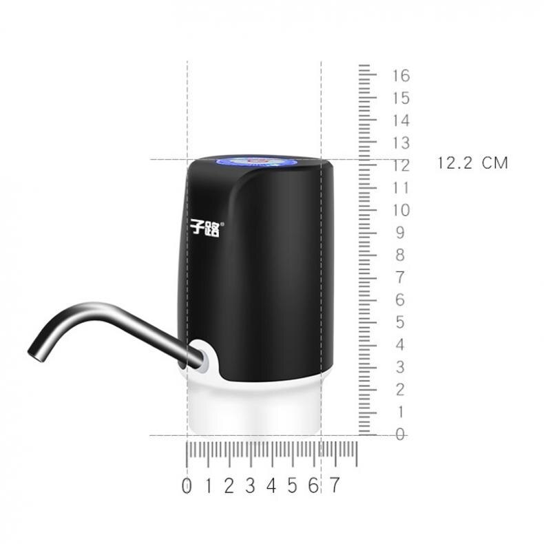 Trykknapp trådløs oppladbar elektrisk dispenser vannpumpe med usb-kabel /304 rustfritt stålrør til 4.5-18.9l fett
