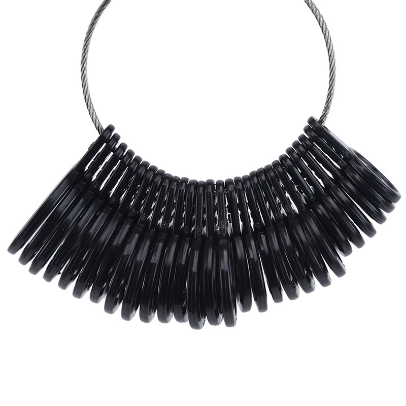 Jewellery Tools Ring Size Mandrel Stick Finger Gauge Ring Sizer Measuring Jewelry Tool Set Top Jewelry Tools: black