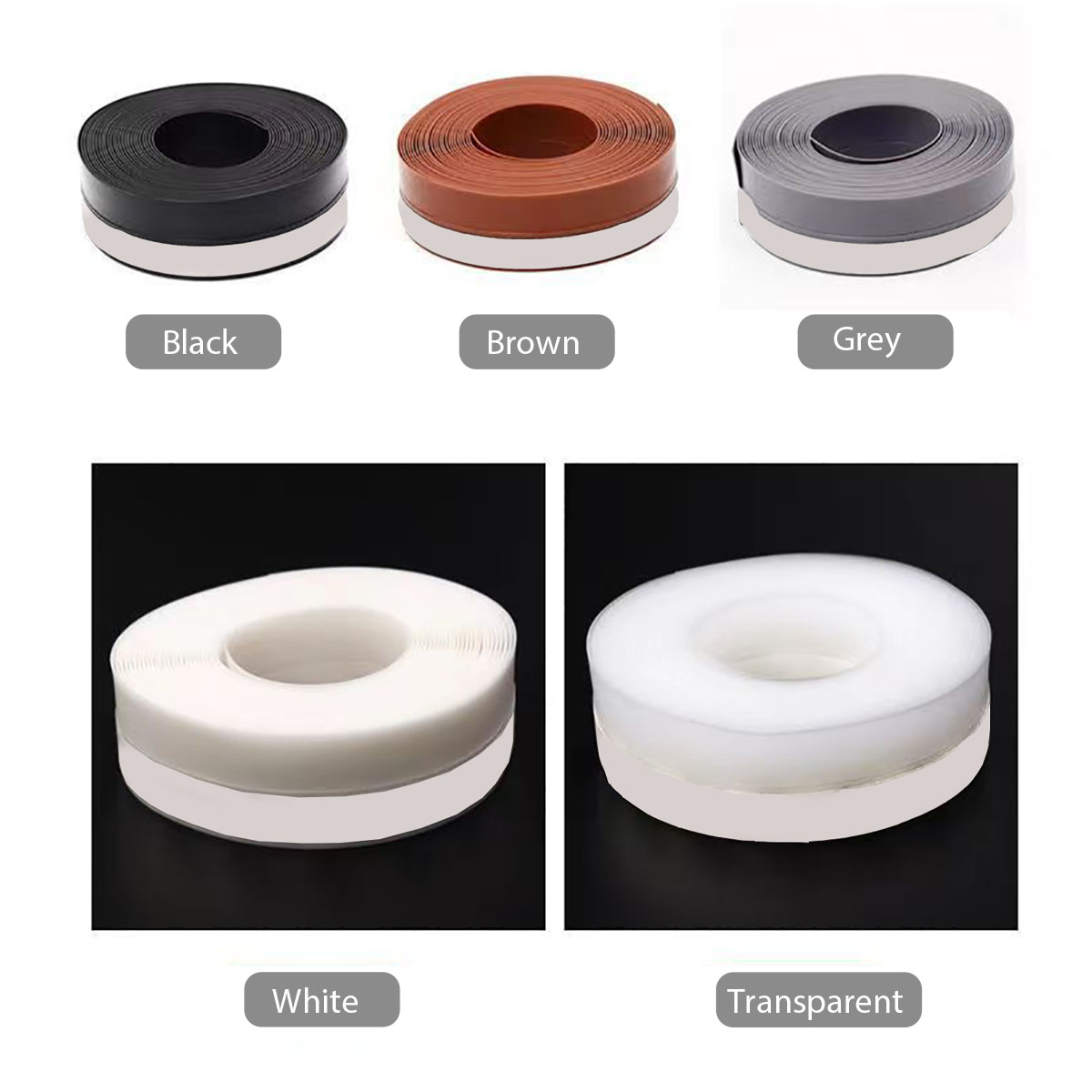 Stripping Door Seal Strip Silicone Sealing Tape for Weather Window Seal Weather Around Showers Tough Flexible Stops Draft