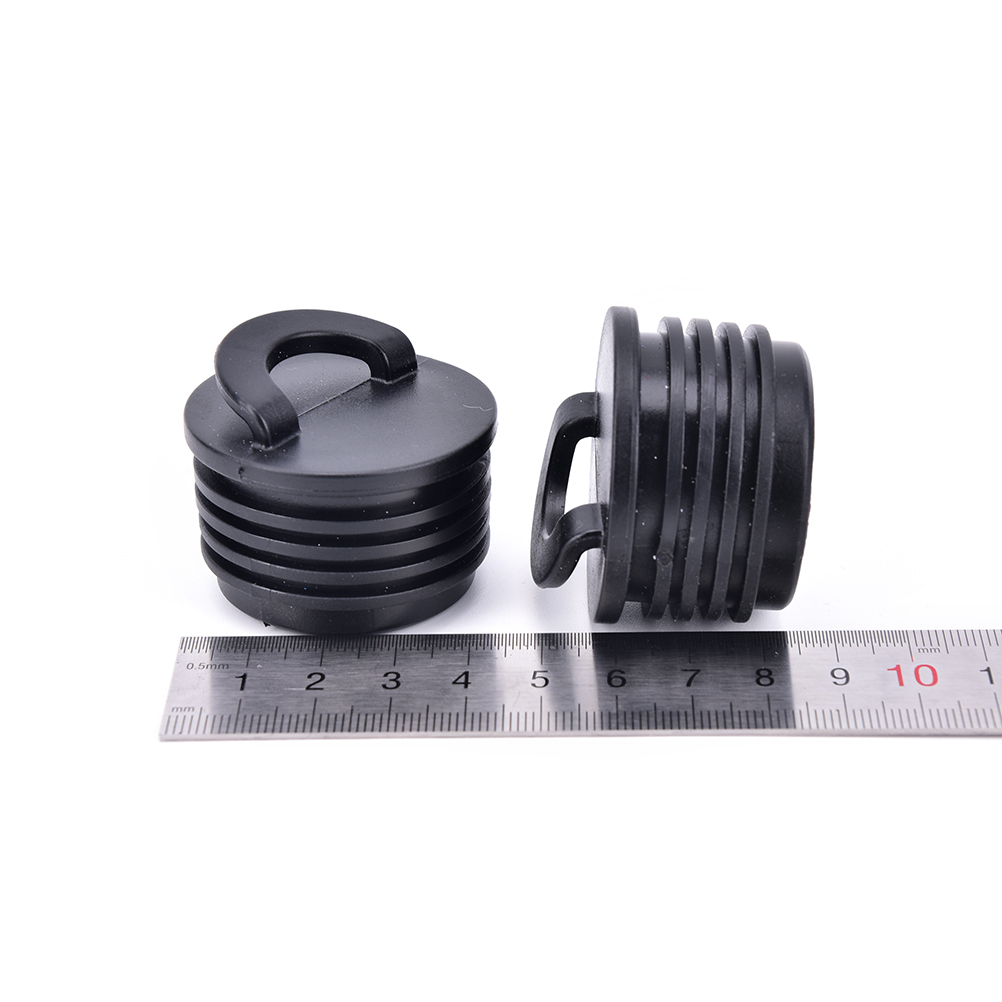 4 stk sort gummi kajak marine båd spytteprop afløbshuller propper rafting