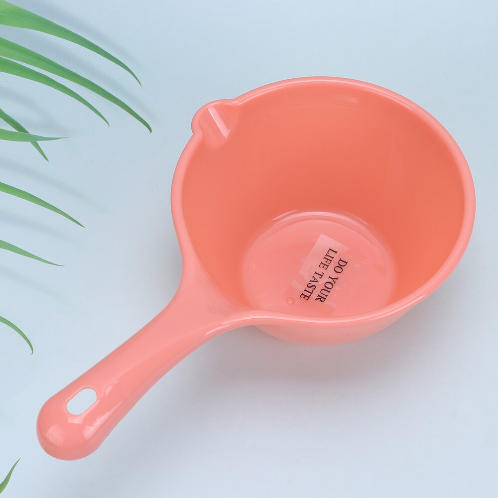 5 pièces petite louche d'eau épaisse longue poignée bain Bailer eau Scoop Dipper bébé bain douche casquettes tasse cuillères pour la cuisine
