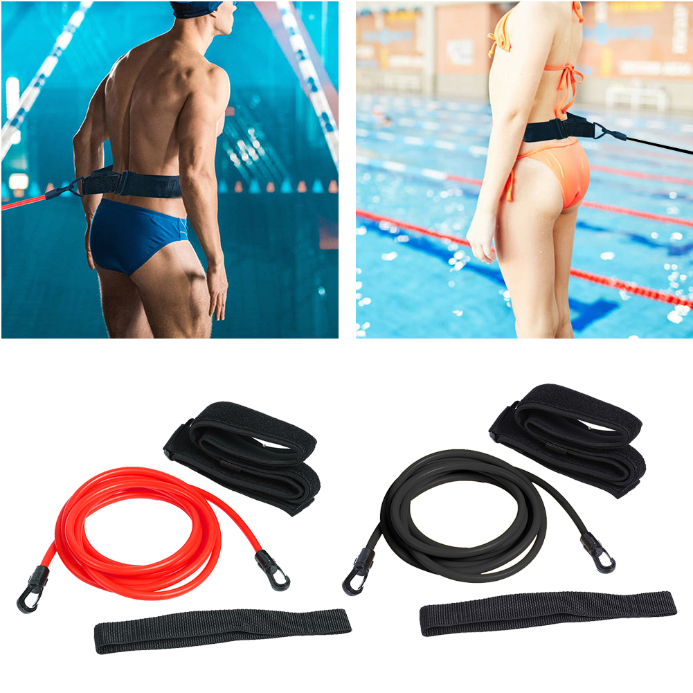Trainers Force Core Training Tool Swimming Training Resistance Belt Latex Tubes Water Trainer Leash Elastic Rope