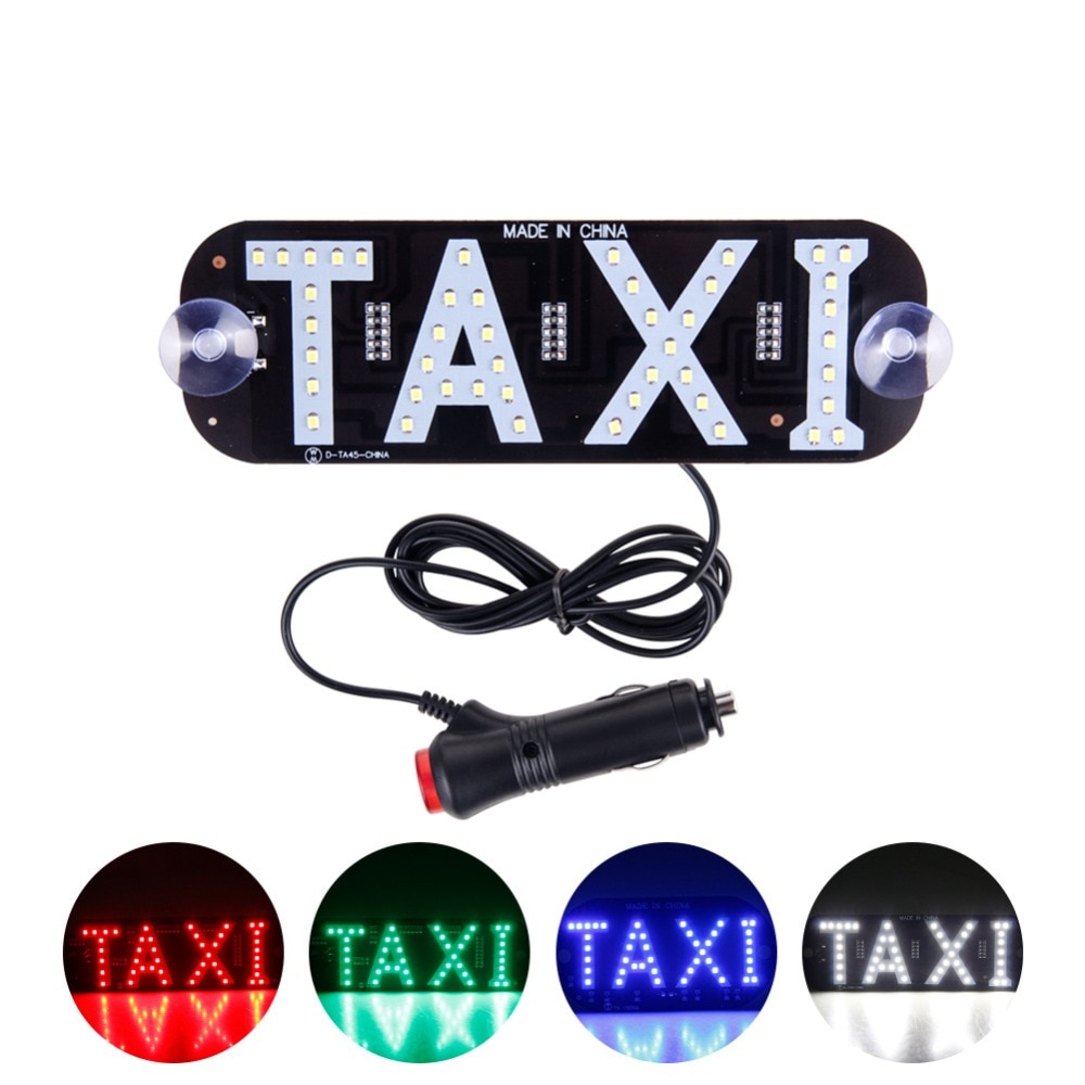 Avacom 1Pcs Led Taxi Display Signaal Indicator 12V Led Cab Top Teken Voorruit Lamp Voor Kia/ lada/Hyundai/Renault/Ford/Vw