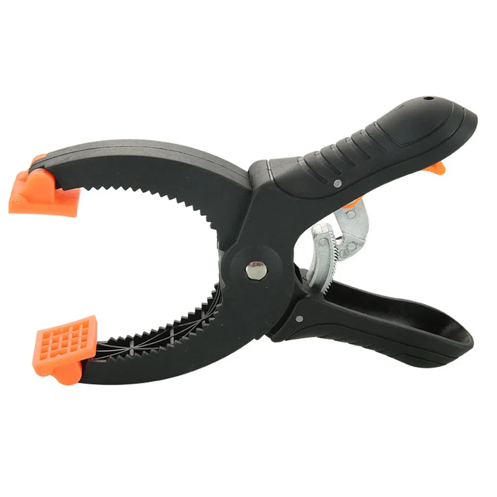Abrazaderas de 6/8 pulgadas, abrazadera rápida de trinquete, abrazaderas de nailon de plástico DIY, Clip de resorte para fondo de estudio fotográfico de carpintería, 1 ud.