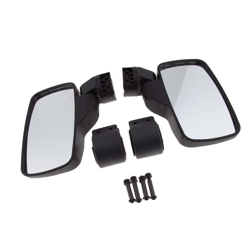 Universal 3-Piece UTV Side & Rear View Mirror Set – Fits 1.75 Inch OD Bars