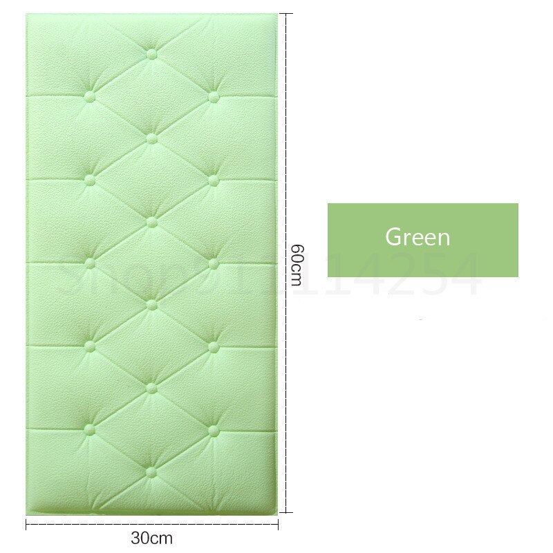 3d Foam Self-adhesive Wall Stickers Bedside Living Room Bedroom Anti-collision Cool Soft Bag Cushion Padded Tat Bed Wall Sticker: B