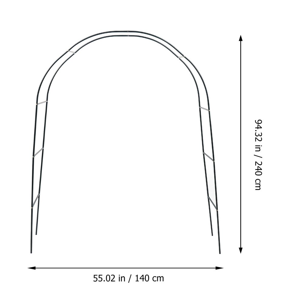 1 Set Metal Pergola Assemble Freely Gardening Lightweight Bridal Wedding Arch