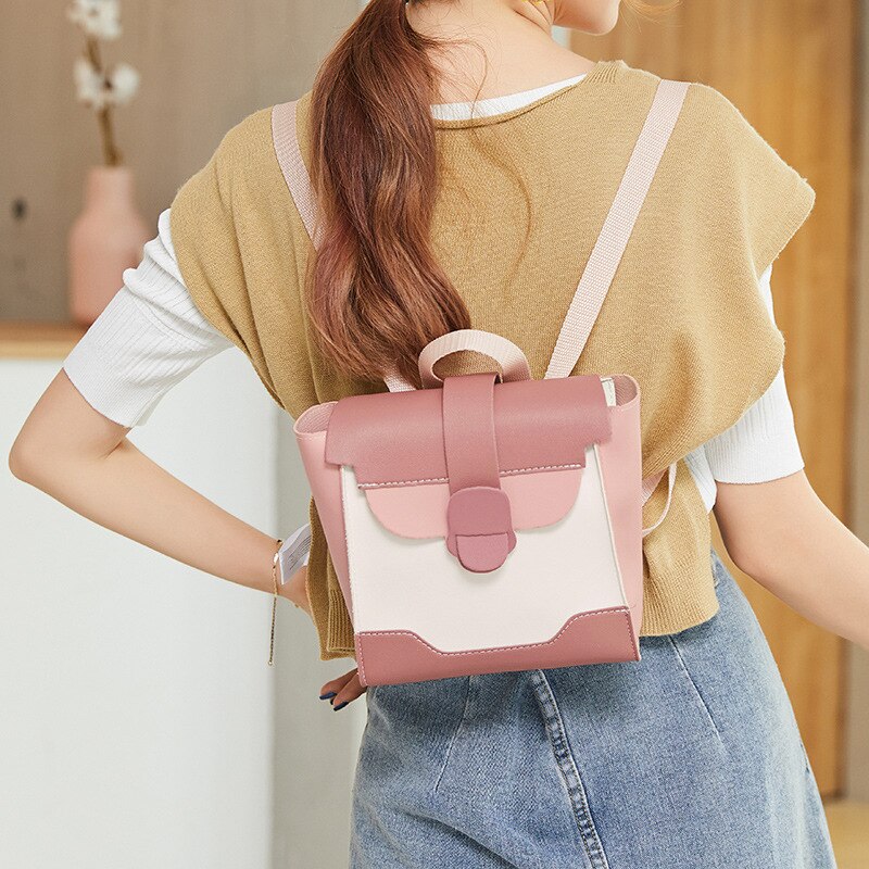 Korean Trend Practical Shoulder Crossbody Backpack School Style Schoolbag Luxury Handbag Purse Handbags