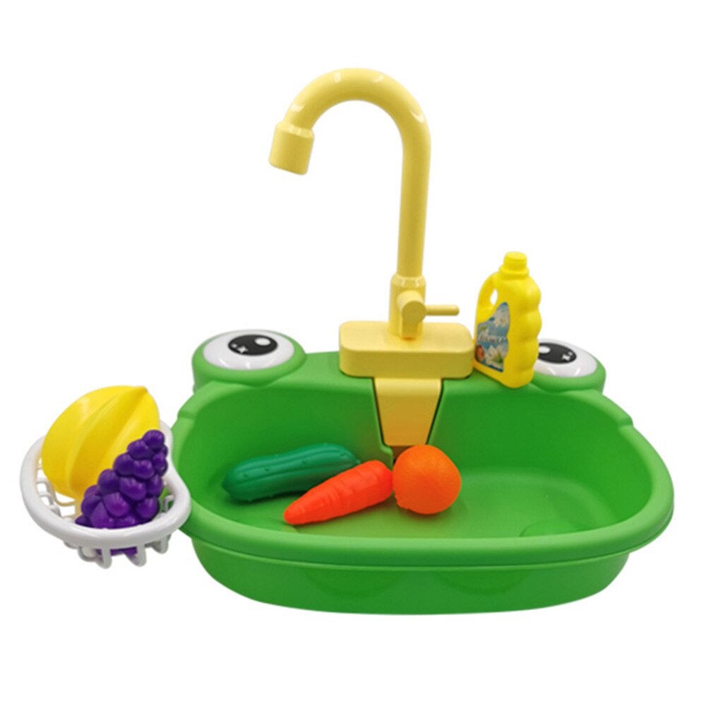 Aanrecht Speelgoed Elektrische Simulatie Vaatwasser Met Running Water Vaatwas Kinderen Keuken Speelgoed Pretend Speelhuis Speelgoed: C Green