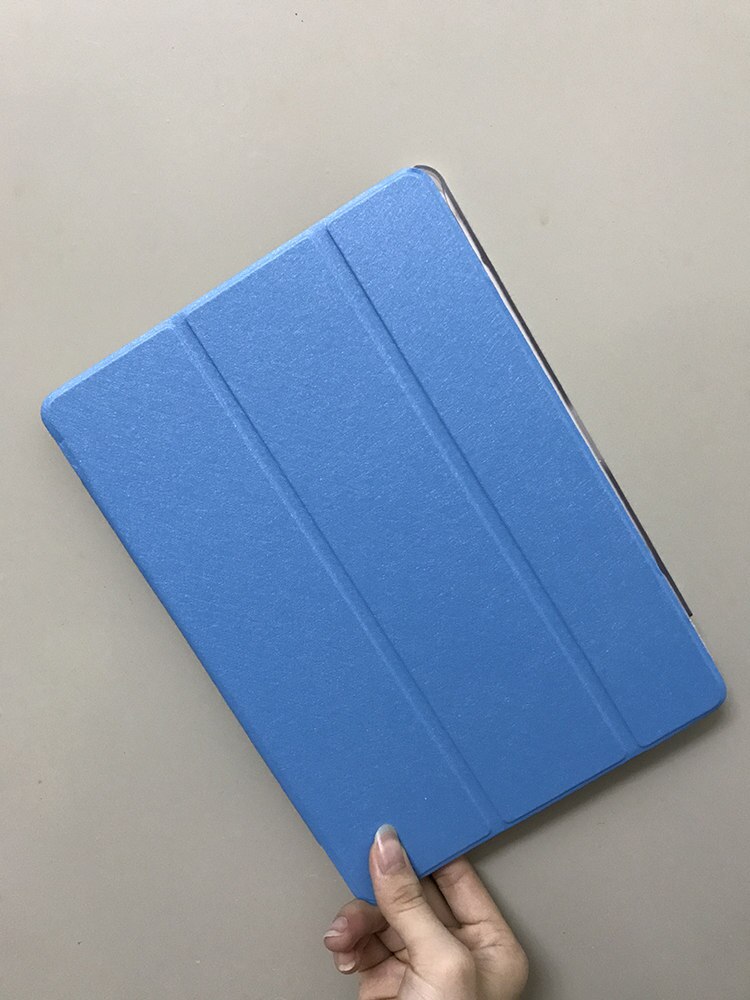 Cubierta de cuero PU para BDF BMXC K107 S107 K108 T900 MTK8752 MTK6592 MTK6580 Octa Core 10,1 pulgadas tableta funda + pantalla película: blue