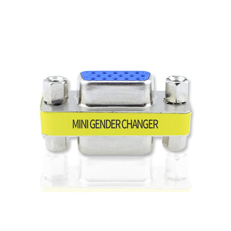 vga female to female adapter VGA cable extension connector Straight dual female connector 15-hole to 15-hole male to female conn