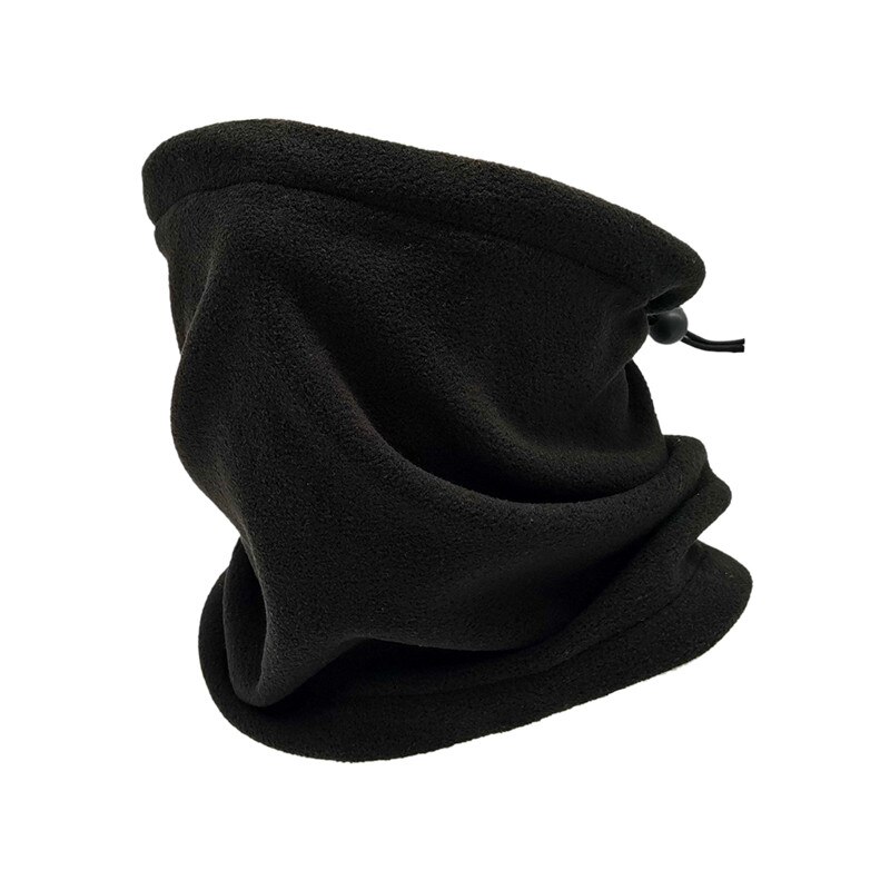 Vlies Nacken Multi Funktion Schal Kragen Wärmer 1PC 3 in 1 unisex Polar- Thermische Ski tragen Snowboarding Snood Schal Hütte: Schwarz