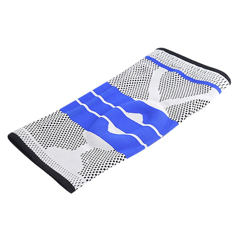 1 Pcs Silicone Spring Full Knee Brace Strap Patella Medial Support Strong Meniscus Compression Protection Sport Pads Running #ED