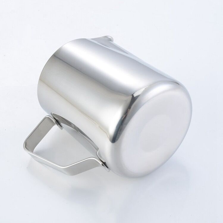 Kaffe mælkeskummende kande med indbygget termometer espresso kaffe barista craft latte 304 rustfrit stål 20oz / 600 ml
