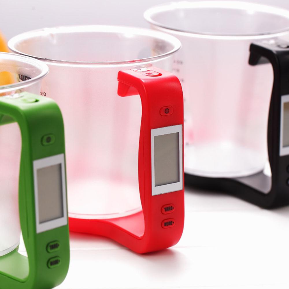 Practical Measuring Cup Kitchen Scale LCD Digital Beaker Electronic Beaker Temperature Measurement Cups Kitchen Tools 0℃-40℃