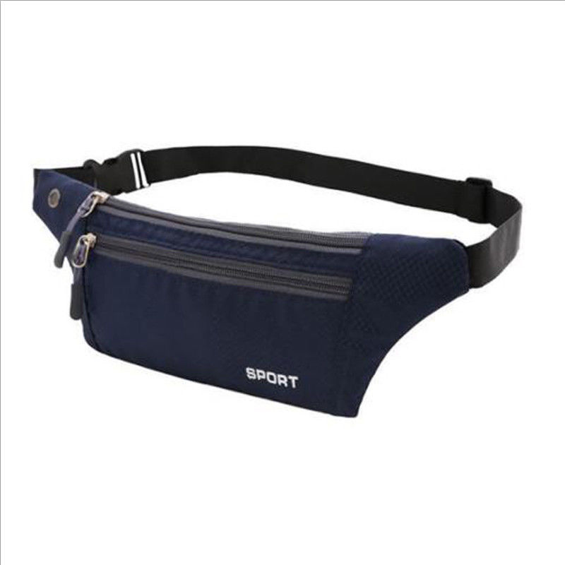 Brand Women Sports Running Belt Waist Pocket Bum Bags Cycling Jogging Travel Pack Wallet: Navy