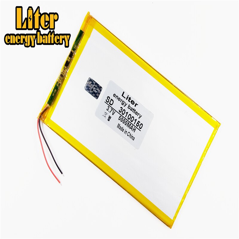 3.7V 30100150 5000 mah each tablet universal rechargeable lithium batteries