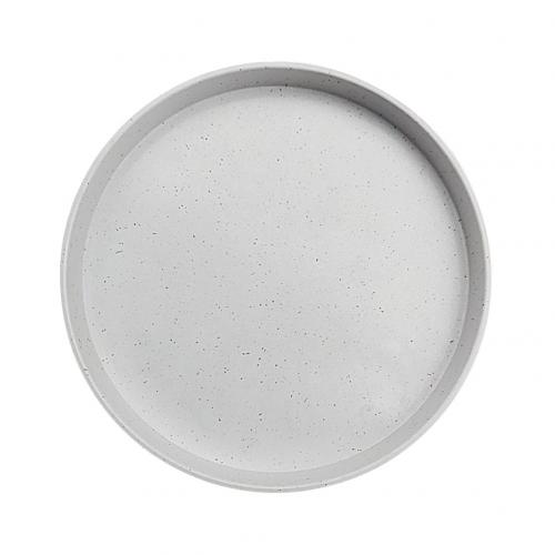 Skråkant slidbestandigt ikke-permeabelt planteværktøj til rund urtepottebakke: Hvid 225mm