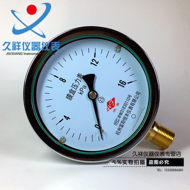 Pressure gauge Y100 1.6MPA Shanghai is true Full specifications