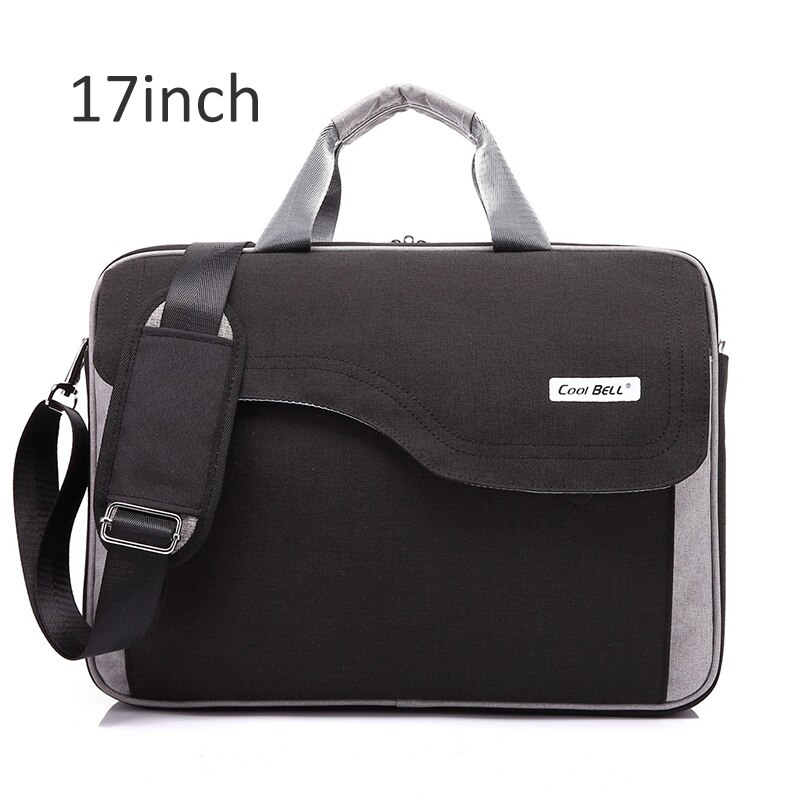 Mężczyźni teczki laptop biznesowy walizka zamek błyskawiczny Crossbody torby zeszyt torebki nylon mężczyzna torba listonoszka na ramię 2020 XA199ZC: czarny 17cal