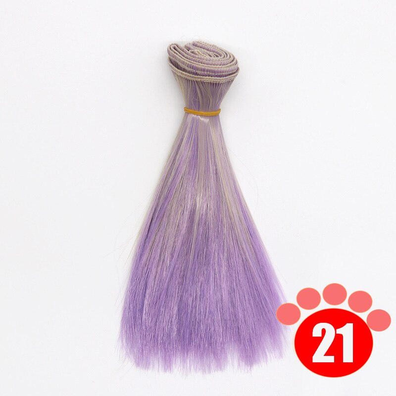 Msiredoll bjd wig Accessories 1piece 15*100CM or 25*100CM doll hair for 1/3 1/4 1/6 straight hair bjd wig diy: colour 021 / 15