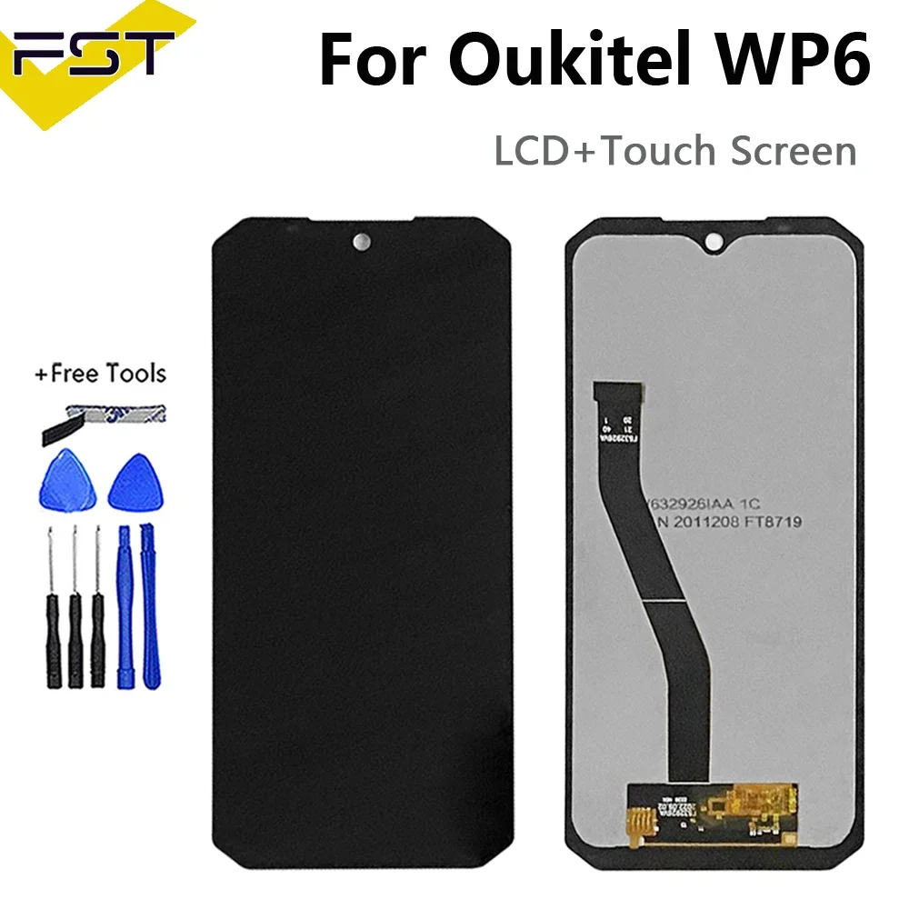 Pantalla LCD Original Oukitel WP5 Pro, montaje de digitalizador con pantalla táctil para Oukitel WP21 WP7 WP8 WP26 WP13 WP15 WP12 WP28 WP19