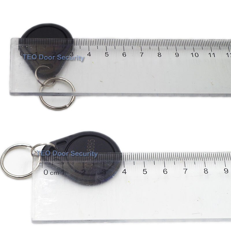 Weatherproof RFID 125KHz EM4100 EM4102 Proximity ID Token Tag Key Keyfobs Chain Black 50pcs EM Proximity Access control tag