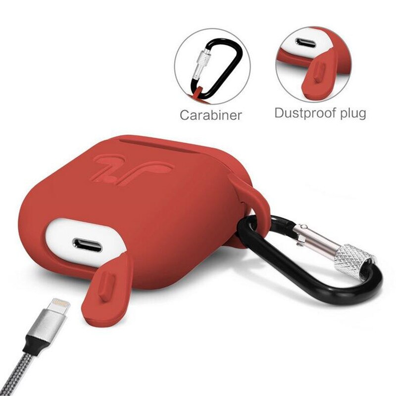 5 teile/satz Silikon Drahtlose Bluetooth Kopfhörer Fall Für Airpods 1 2 Apple TWS Ohrhörer Kopfhörer zubehör Schutzhülle