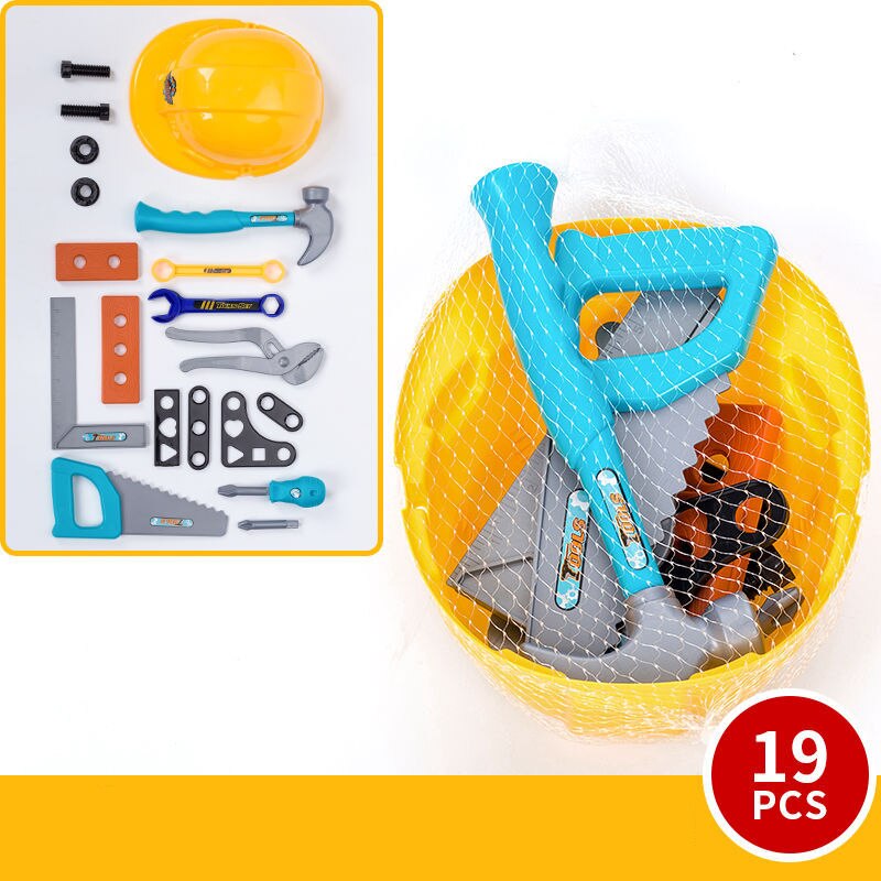 Børns værktøjskasse legetøjssæt dreng simulering reparationsnøgle værktøj bord reparationsboks baby skruesamling foregiver reparationsværktøj kuffert