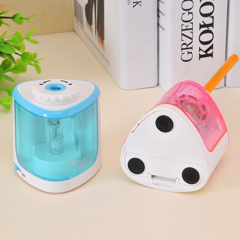 Tihoo 1 Hole Electric Pencil Sharpener Battery Operated Kids Safety Automatic Pencils Sharpeners Artist Pen Cutter Stationery