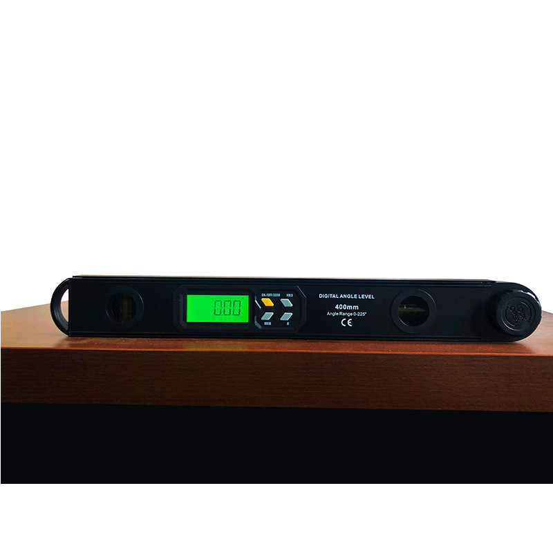 225° Aluminum Digital Angle Finder Protractor 16 inch Backlit LCD Digital with Horizontal and Vertical Bubble
