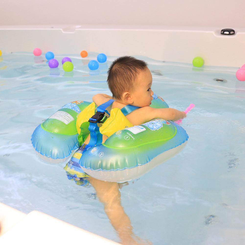 Inflatable Baby Swimming Float Rollover Resistant Swimming Ring For 1.5 Months - 3 Years Old