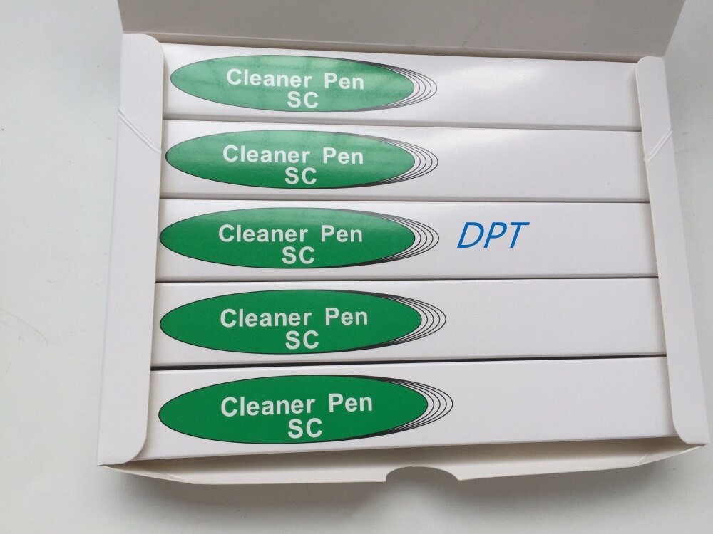 5pcs/lot One-Click Fiber Optic Connector Cleaner Pen for 2.5mm SC ST FC or 1.25mm LC Connectors Fiber Optic Tools