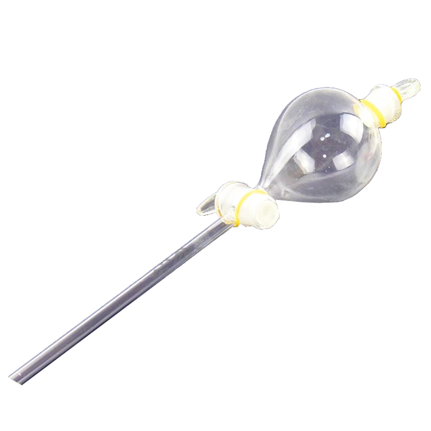 Lab Distillation Aparatus Glassware Kits:Distillation Flask,Condenser,Ox Horn Tube, Separatory Funnel, Flat-bottomed Flask: 60ml funnel