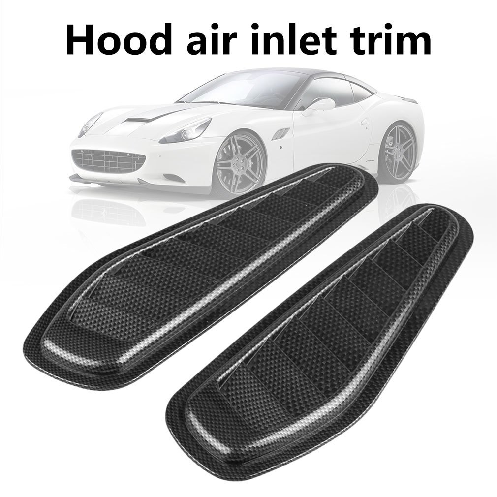 2 sztuk uniwersalny dekoracja robić samochodu ozdobna atrapa wlotu powietrza maski boczny błotnik kratka wentylacyjna kaptur kaptur wlot dekoracji