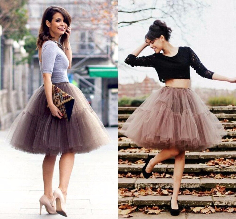 Korte Petticoat Tule Rokken Vrouwen Elastische Stretch Lagen Zomer Volwassen Tutu Rok Onderrok Rockabilly