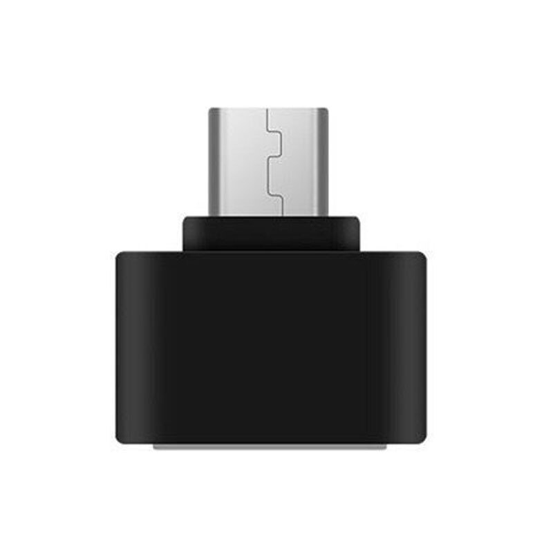 Universal Usb To Type C Adapter For Android Mobile Mini Type-C Jack Splitter smartphone USB C Connectors OTG Converter: Black