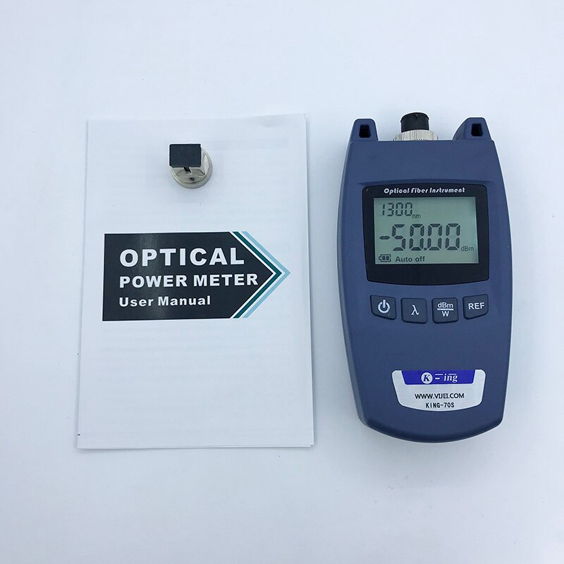 FTTH Mini Optische Power Meter King-70S Type C OPM Glasvezel Kabel Tester-50dBm ~ + 26dBm SC/FC Universele interface Connector