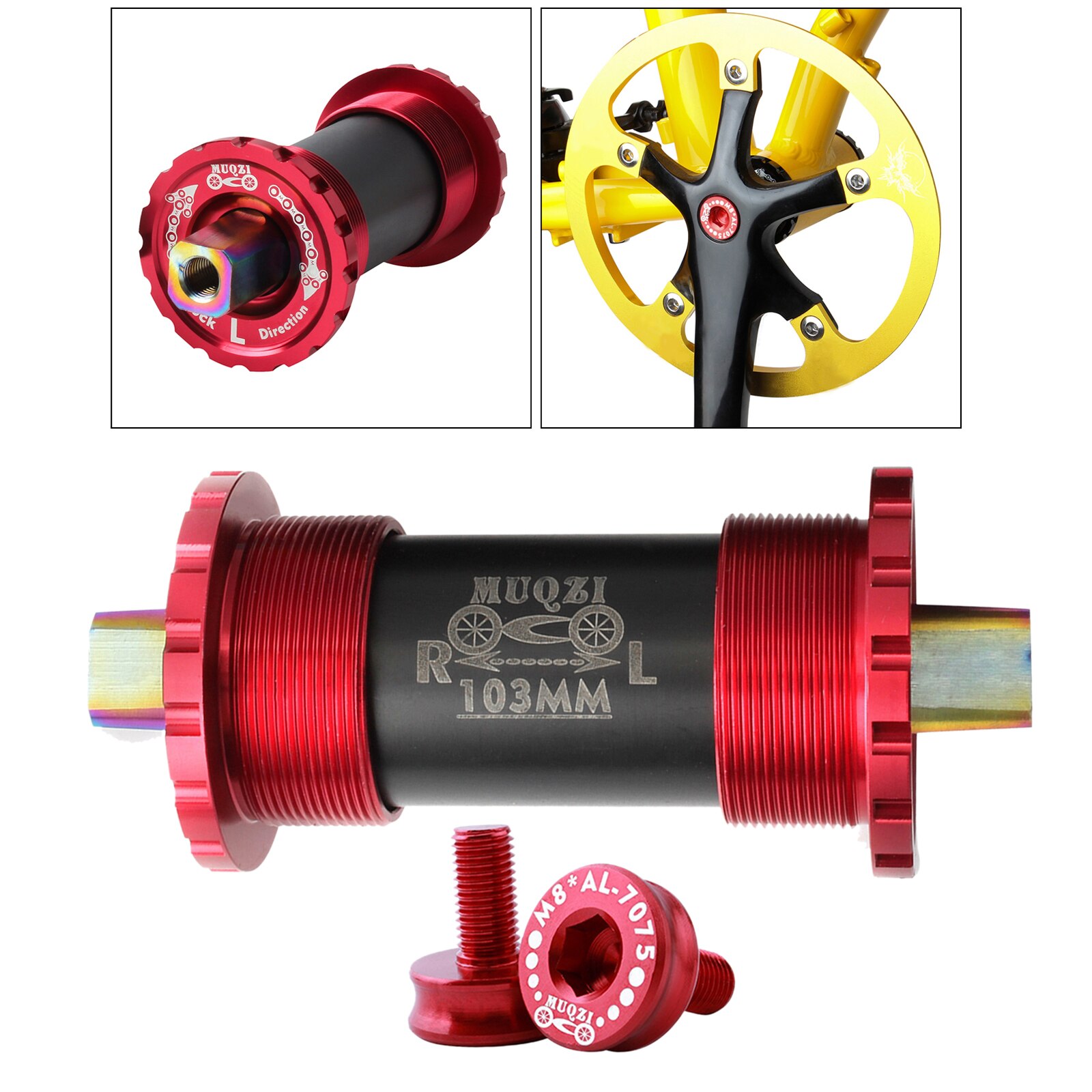 Bicycle Bottom Bracket 68mm Square Hole Crank Axis Mountain Road Bicycle Parts BB for Square Tapered Spindle Crankset