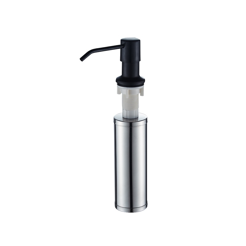 Nordisk stil køkken 304 rustfrit stål sort håndvask tilbehør vask med vaskemiddel sæbe dispenser