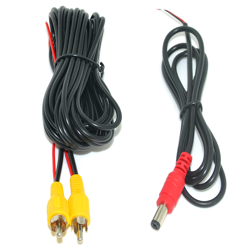 6-20 M RCA Video Kabel mit Energie Linie Für Auto Parkplatz Rückansicht Rückansicht Kamera Anschließen Auto Monitor DVD Abzug Kabel Optional: Braun
