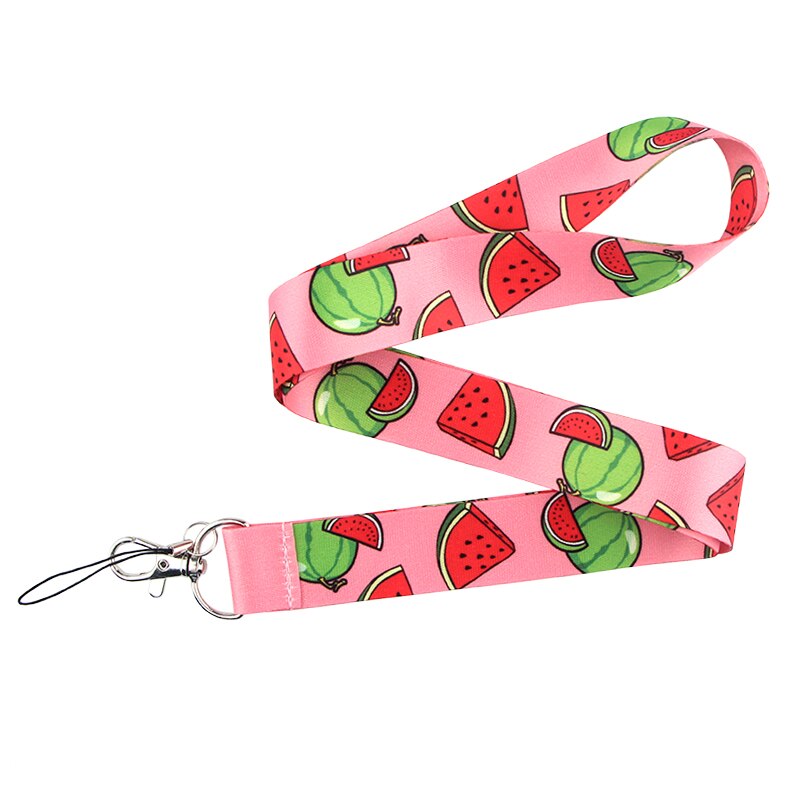 CA479 10 teile/los Ananas Pfirsich Obst Lanyards Für keychain Ich würde Karte bestehen Telefon USB Abzeichen Halfter Hängen Seil Lariat: 4
