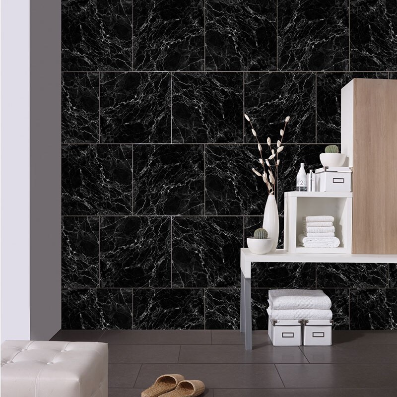 Waterdichte vloerstickers zelfklevende marmeren behang badkamer muursticker huisrenovatie stickers doe-het-zelf muurdecoratie j 99st