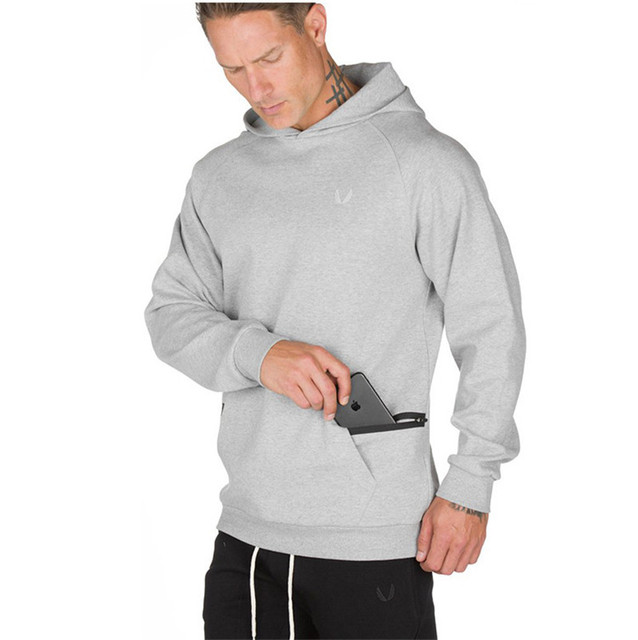 Moletom com capuz moletom com zíper bolso homem casual moda com capuz pulôver fitness roupas de marca 3 cores xxxl: XXXL / GRAY