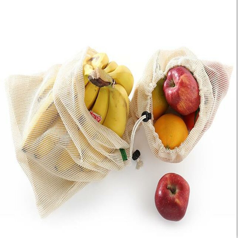 Cotton sack Pocket pocket woven ball pocket multi-purpose net bag shopping bag Fruit mesh bag