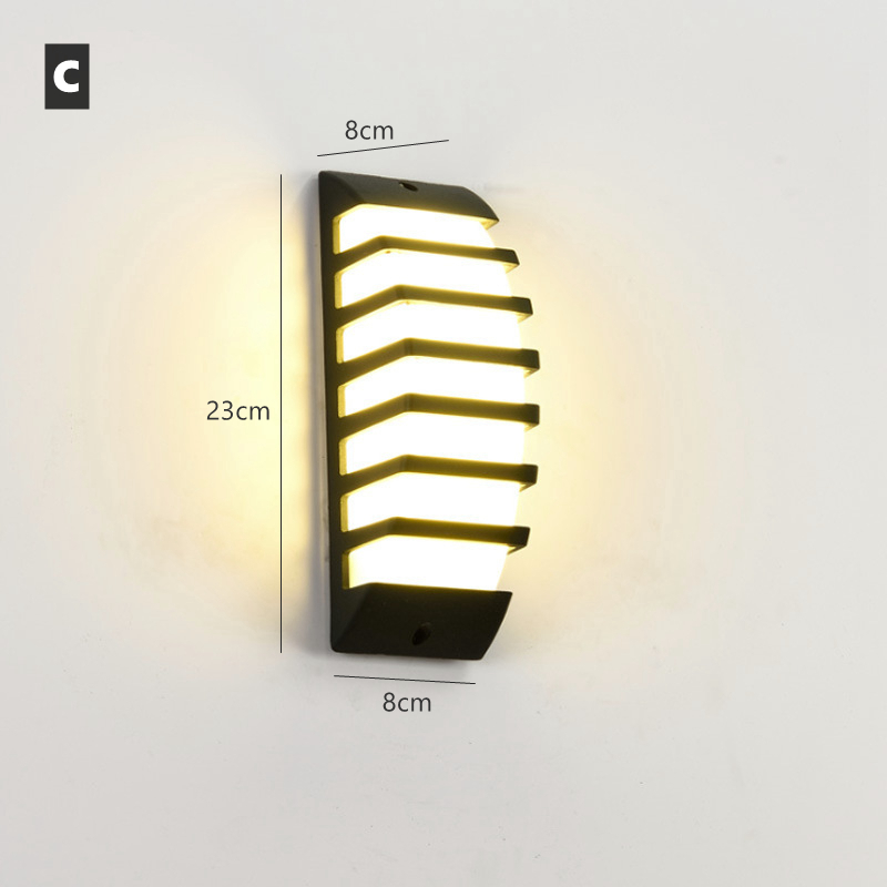 Lampada da parete a portato per esterni E27 IP65 lampada da portico da giardino in alluminio impermeabile 110V 220V apparecchio di illuminazione stradale applique per esterni: variabile / 0-5W