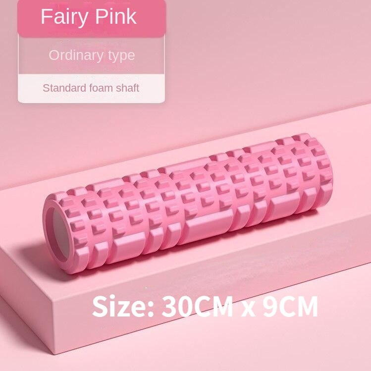 Yoga Column Gym Fitness Foam Roller Pilates Yoga Exercise Back Muscle Massage Roller Soft Yoga Block Muscle roller: Roze