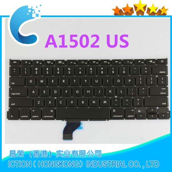 Original A1502 Keyboard For Apple Macbook Pro Retina 13'' A1502 US Keyboard Replacement